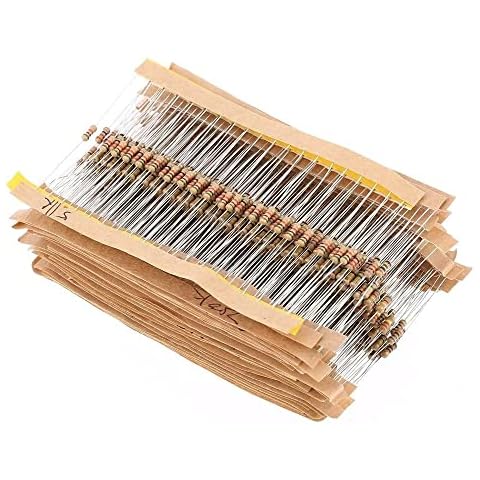 Juego de 560 resistencias de película de carbono de 1/4 W de Fasizi Cover