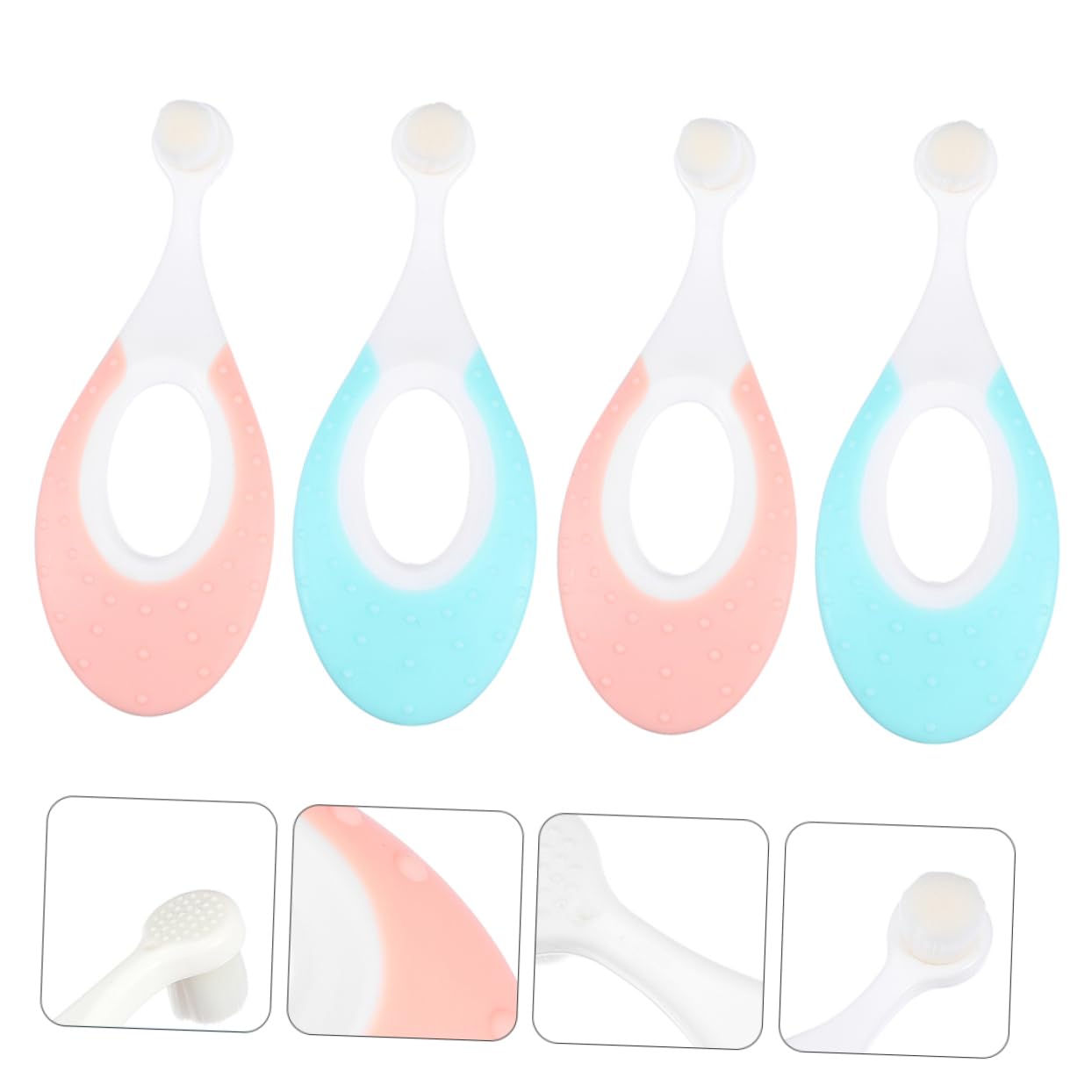 Ipetboom 12pezzi Spazzolini Per Setole Morbidper Orale Spazzolini Da Denti Per Design Sicuro e Maneggevole Colori Per Gengive Sensibili e Denti Da Latte