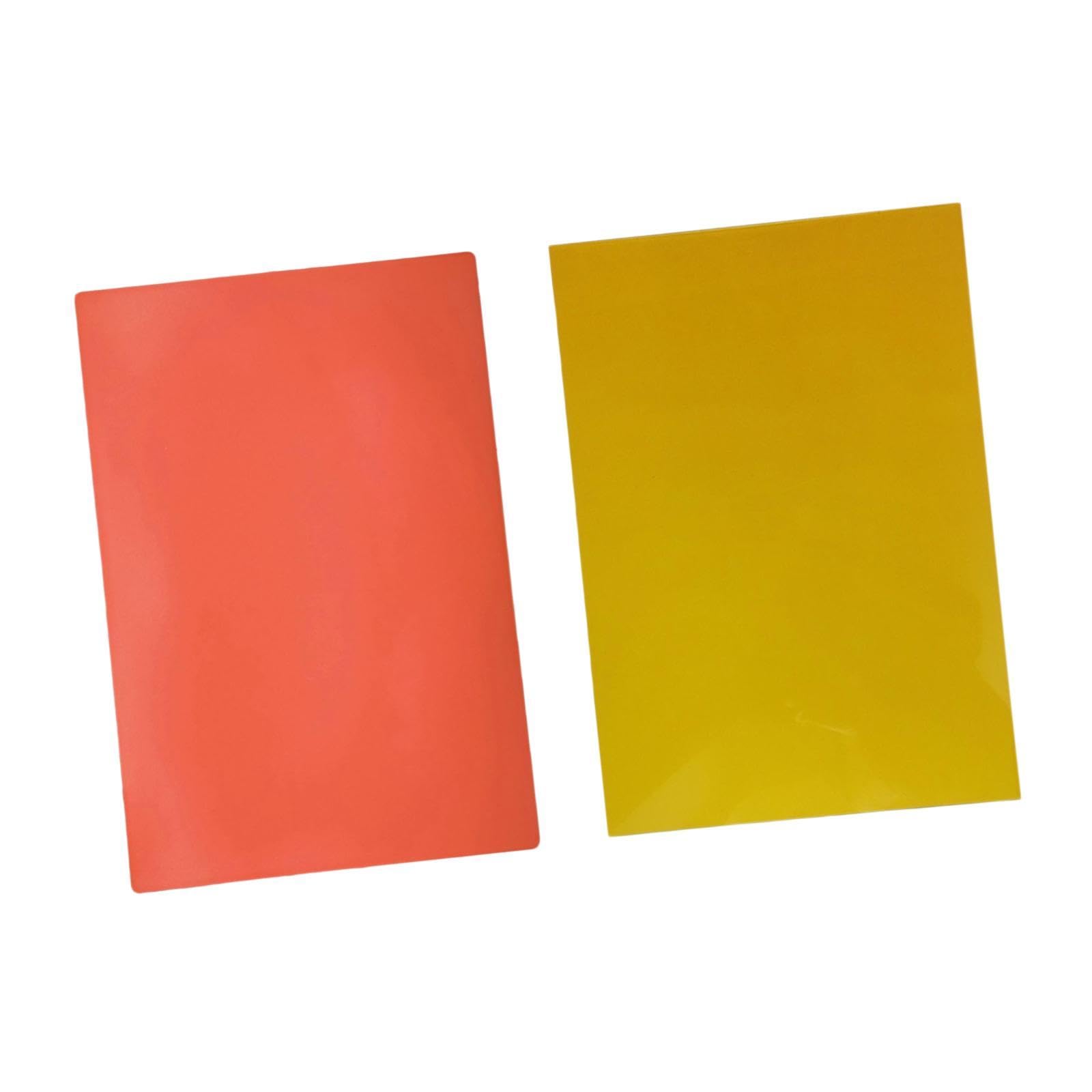 2X Solid Photopolymer Plates for Stamp Making 7.87 x 11.81 Inch Resin Letterpress Printing DIY Craft