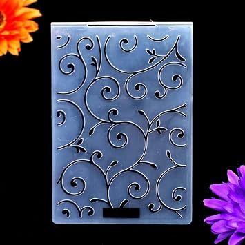 Leaves Background Plastic Embossing Folders for Card Making Scrapbooking and Other Paper Crafts 2101058
