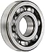 SKF 16004/C3 Radial Bearing, Single Row, Deep Groove Design, ABEC 1 Precision, Open, C3 Clearance, Steel Cage, 20mm Bore, 42mm OD, 8mm Width