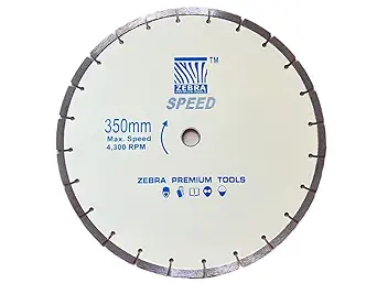 Zebra Premium Tools Z-MD142 Diamond Cutting Blade 14 Inch/350MM 4300RPM for Cutting Marble Tiles Concrete (14 Inch, 2)