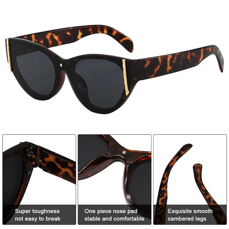 Image of PROBEROS Sunglasses for Men Women Stylish, Polarized UV400 Light-Sensitive Photochromic Tinted Sunglasses with Storage Case, Retainer Straps, Wipe Cloth, Outdoor Fashion Accessory