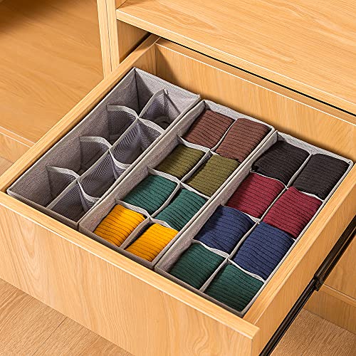 Qozary-3-Pack-Sock-Underwear-Drawer-Organizer-Dividers-Collapsible-Cabinet-Closet-Storage-Boxes-for-Clothes-Socks-Lingerie-Underwear-Tie-Belt-Baby-Bedroom