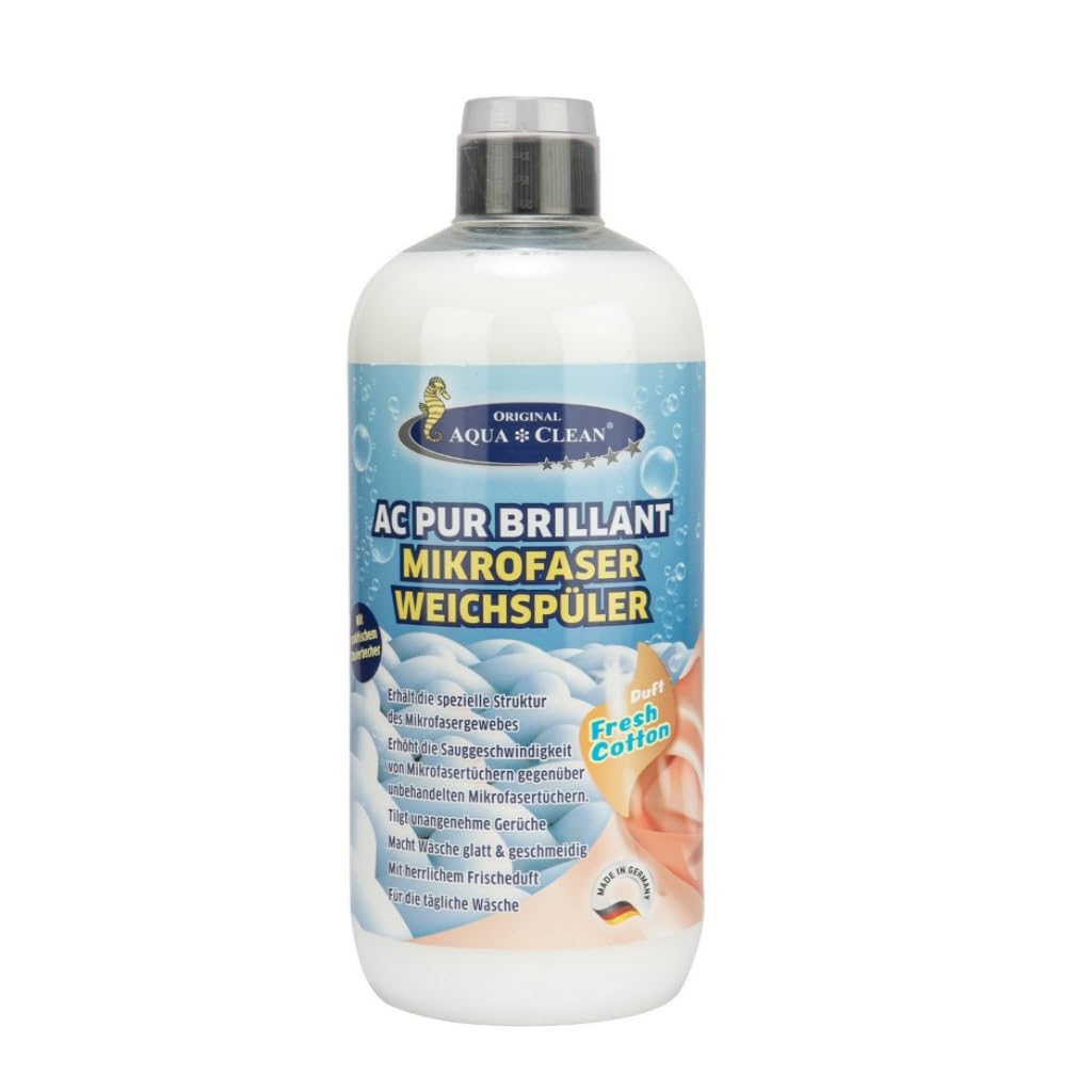 AQUA CLEAN PUR Brilliant Weichspüler – Fresh Cotton, 1 Liter