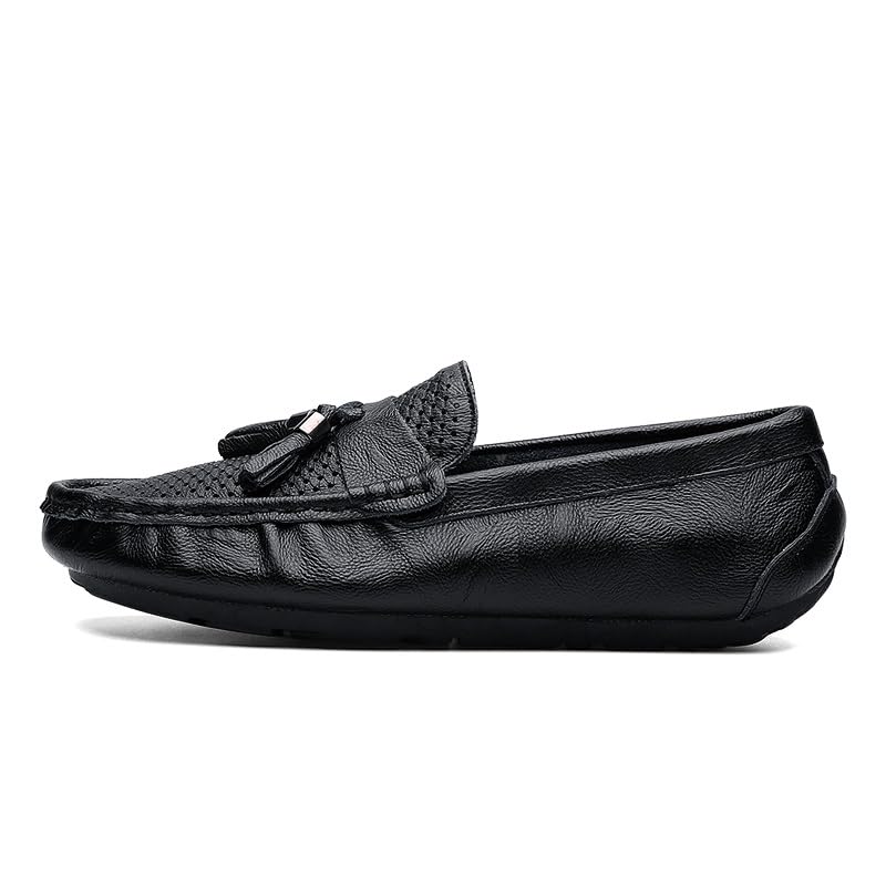 Men's Loafers Shoes Round Toe Solid Color Breathable with Tassel Driving Loafers Lightweight Comfortable Anti-Slip Party Classic Slip-ons2