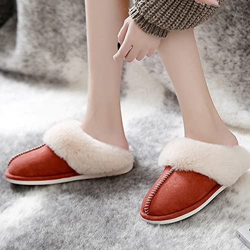 Rojeam Winter Slippers Warm House Shoes Indoor Outdoor Anti-Skid for Unisex Men Women4
