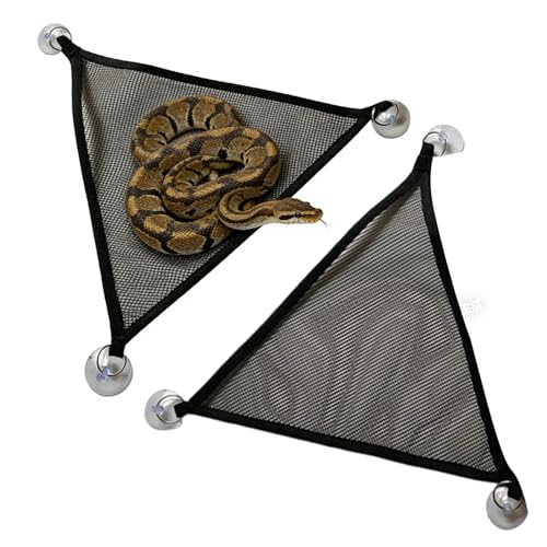 Genérico Hamaca para Reptiles | Refugio y Cama Camuflaje en Forma de Hamaca, 2 Piezas | Hamaca para Chinchilla,para Hogar, Interior, Terrario, Iguanas, Anoles, Geckos, Serpientes,