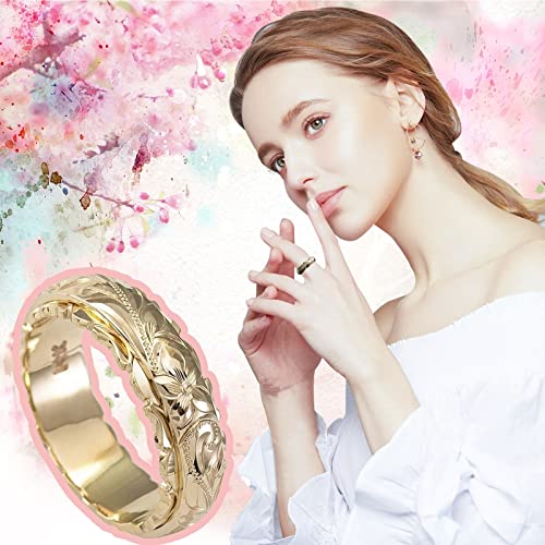 Outsta Toys Fashion 5Mm Tungsten Rings For Women 18K Gold Plated Ring Yellow Gold Band Rings For Women Men Relieving Anxiety Ring Wedding Band Rings Comfort Fit Size 5 To 11, 9 #TOP1