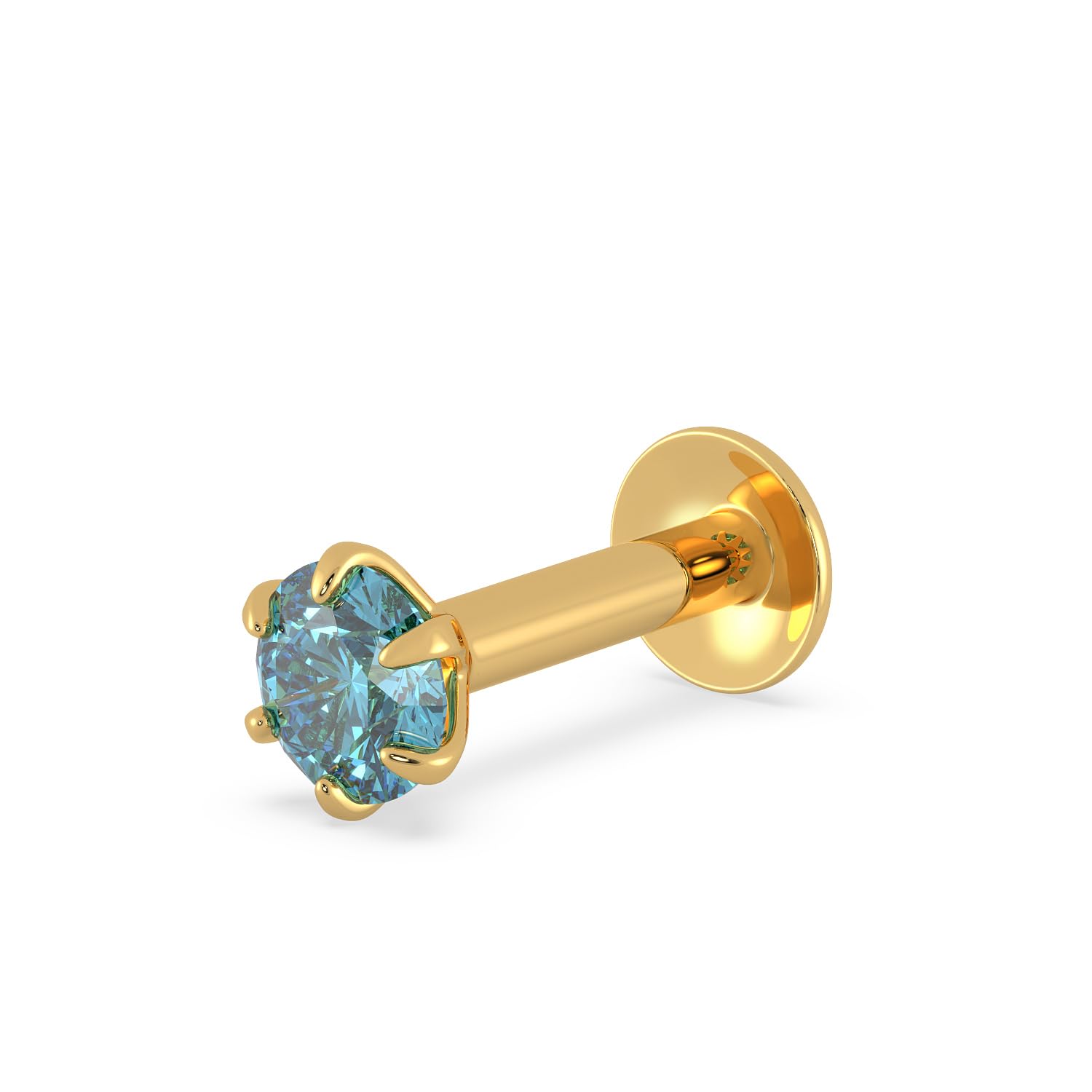 Malabar Gold & DiamondsYellow Gold Nose Pin for Women 22 k | 22k BIS Hallmark (916) Nose Stud for Women and Girls with Piercing