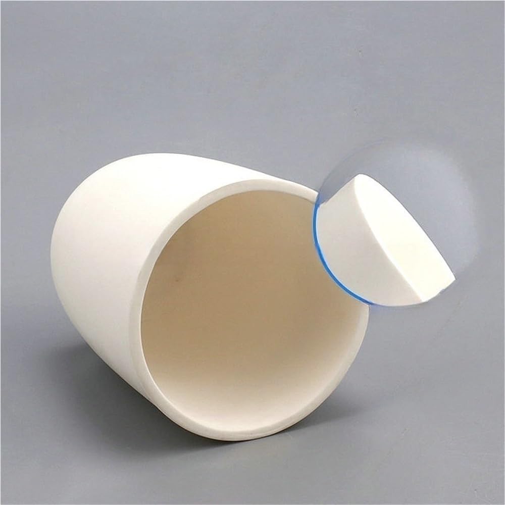 1pc Corundum Crucible with Cover - 5/300/200ml Capacity, Metal Refining Crucible for Laboratory and Industrial Use(300ml)