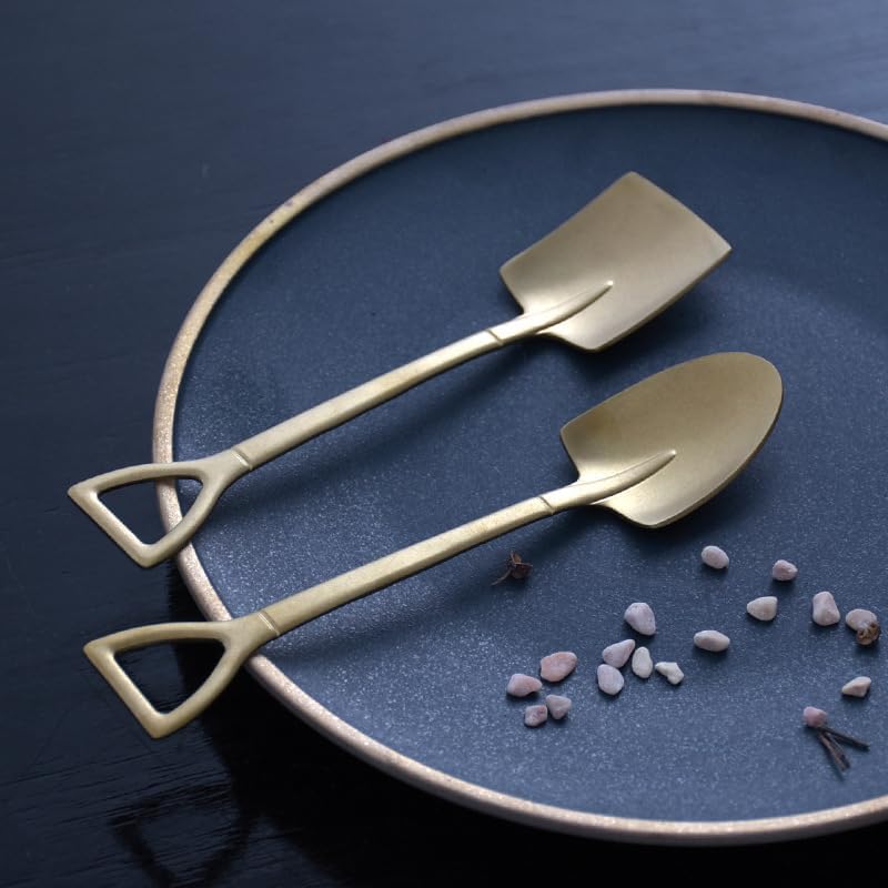 Silverware Flatware Set, 2/8/12/16/20/24pcs Creative Retro Iron Spoon 304 Stainless Steel Dessert Spoon(12 Pieces)