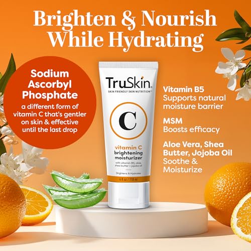 TruSkin Super C Duo with Vitamin C Plus Super Serum for Face, 1 fl oz & Vitamin C Brightening Moisturizer, 2 fl oz – Anti Aging Skin Care Gift Set for Hydrated, Smooth & Firmer-Looking Skin - Image 5