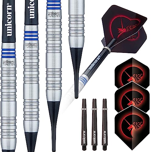 Unicorn Soft Tip Professional Darts Set, Silver, 20 g