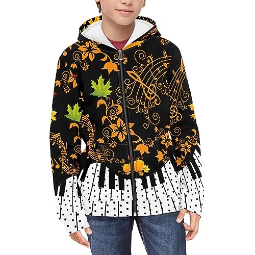 Sweatshirt with Pocket Stretch Sweatshirt Light Weight Hoddies for Boys Girls Warm Zip Up Hoddies3