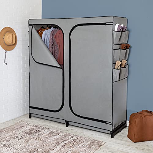 Honey-Can-Do WRD-09197 60-Inch Wide 2-Door Portable Wardrobe Closet thumb #1