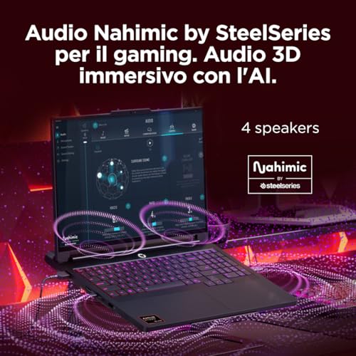 Legion Pro 7 Gaming AI Laptop - Display OLED 16" WQXGA 240Hz, NVIDIA GeForce RTX 5080, AMD R9 9955HX3D, RAM 32GB DDR5, SSD 2TB, Windows 11, Tastiera RGB QWERTY, 3 mesi GamePass - Notebook - Immagine 8