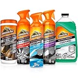 Armor All Complete Ceramic Exterior Car Cleaner Car Care Kit, Keeps Car Fresh and New, Includes-Leather Cleaning Wipes, Tire Coating Spray, Wheel Cleaner, Car Wash and Glass Cleaner, 5 Count