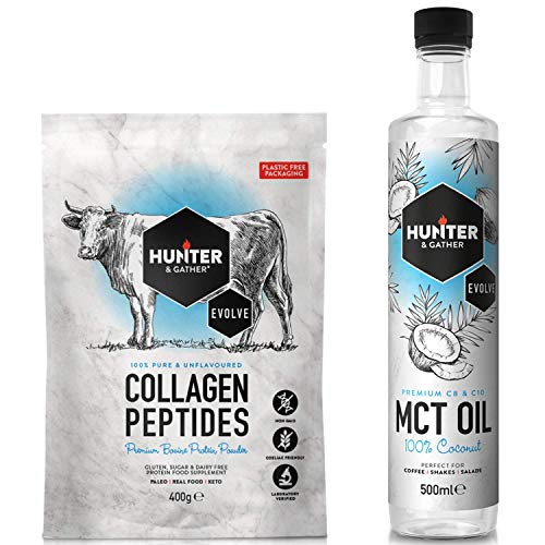 Hunter & Gather Optimal Keto Health Supplements (Bundle MCT+ Collagen Powder)