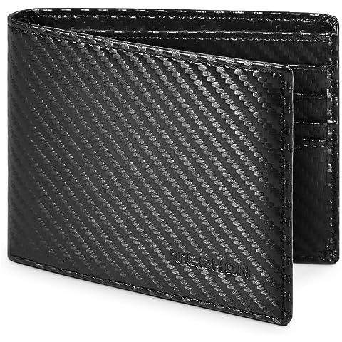 TEEHON Mens RFID Blocking Carbon Fibre Wallet Cover