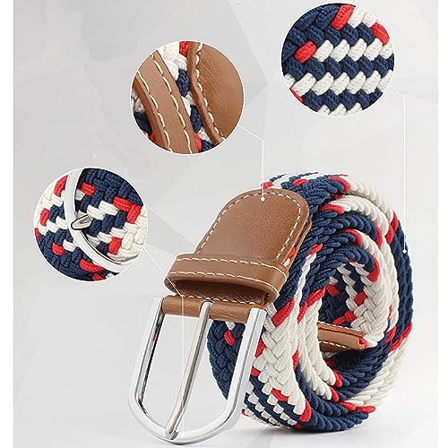 eYLun Men Woven Elastic Stretch Belts Casual Canvas Braided Belts for Women Junior3