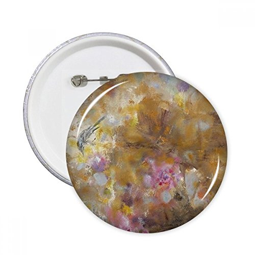 Pins vêtements décoration septembre badge peinture à l'huile lotus XL rond