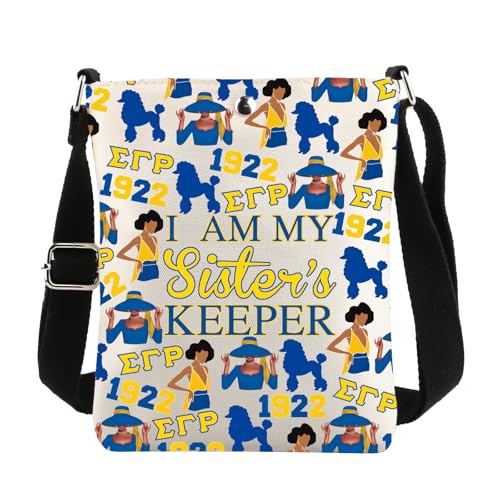 CENWA Sorority Sister Gift Pretty Poodle Sisterhood Shoulder Bag