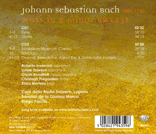 Messa in Si Minore Bwv 323