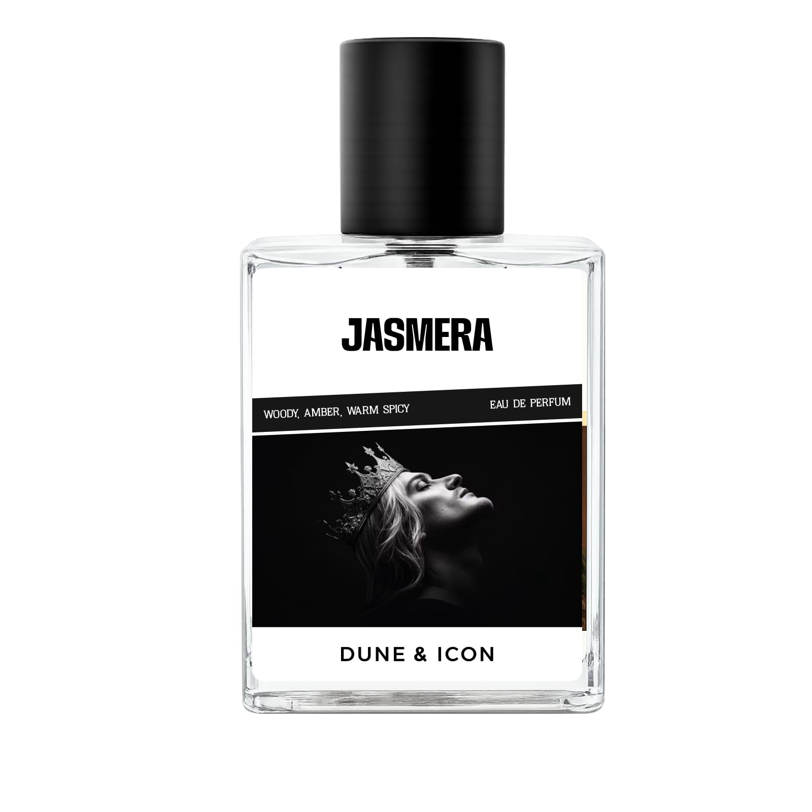 Dune & Icon Eau De Parfum for Men 50ml | 35% Oil Concentration Long Lasting Perfume | Woody Spicy Amber with Neroli, Bergamot, Black Pepper, Leather & Vetiver | Luxury Fragrance Gift for Him-image-1