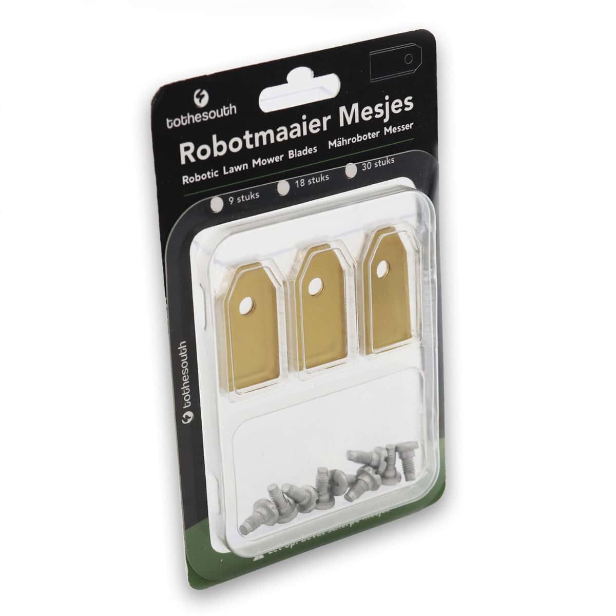 Set Lame Titanio Per Robot Tosaerba - 45 Pezzi Compatibili Husqvarna, Gardena, Automower