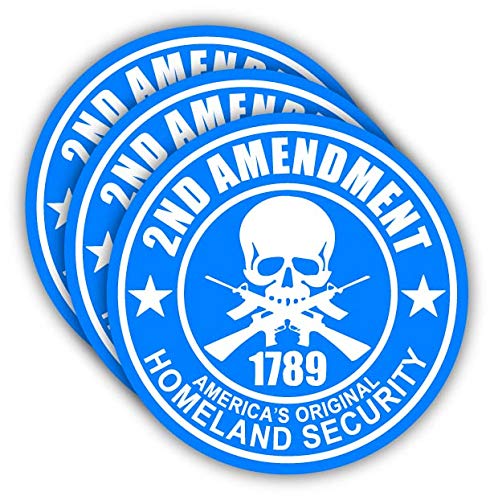 2nd Amendment Original Homeland Security Hard Hat Helmet Decal | Lunch Box Tool Box Motorcycle sticker | 3