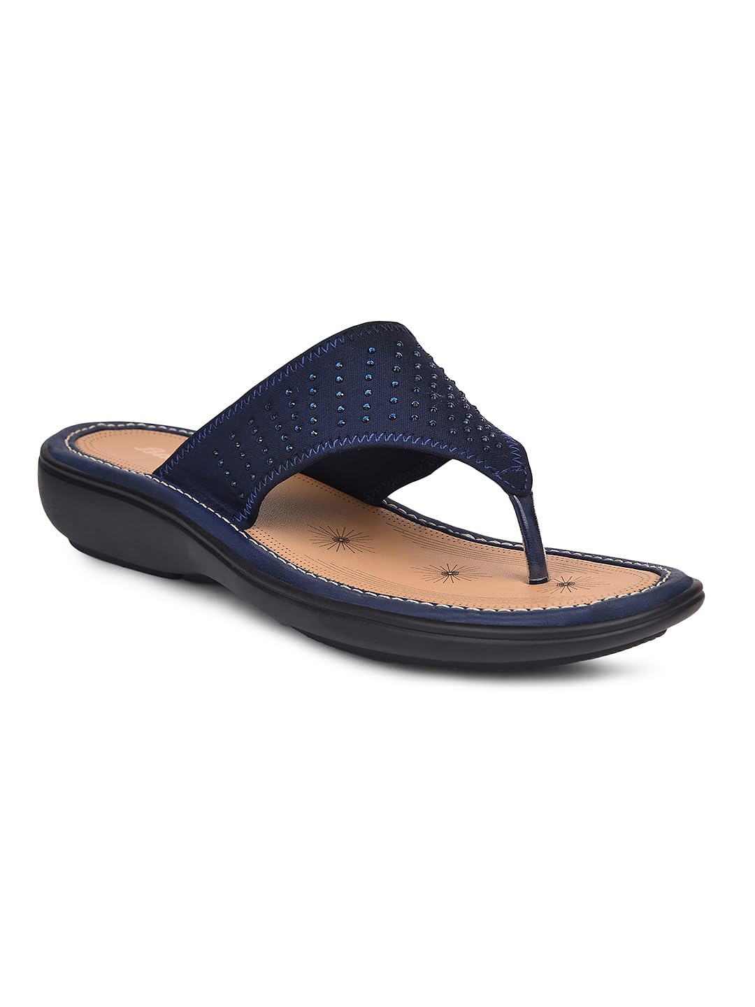 bata Women Thong Slippers - Navy (3UK)-picture-44