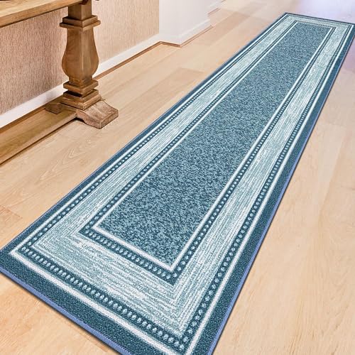 Ottomanson OTH2206-2X7 Machine Washable Bordered Design Non-Slip Rubberback 2X7 Traditional Runner Rug thumb #10