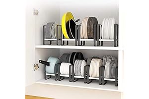 Kitchen Cabinet Storage Shelves for Plates, Dishes, and Chopping Boards