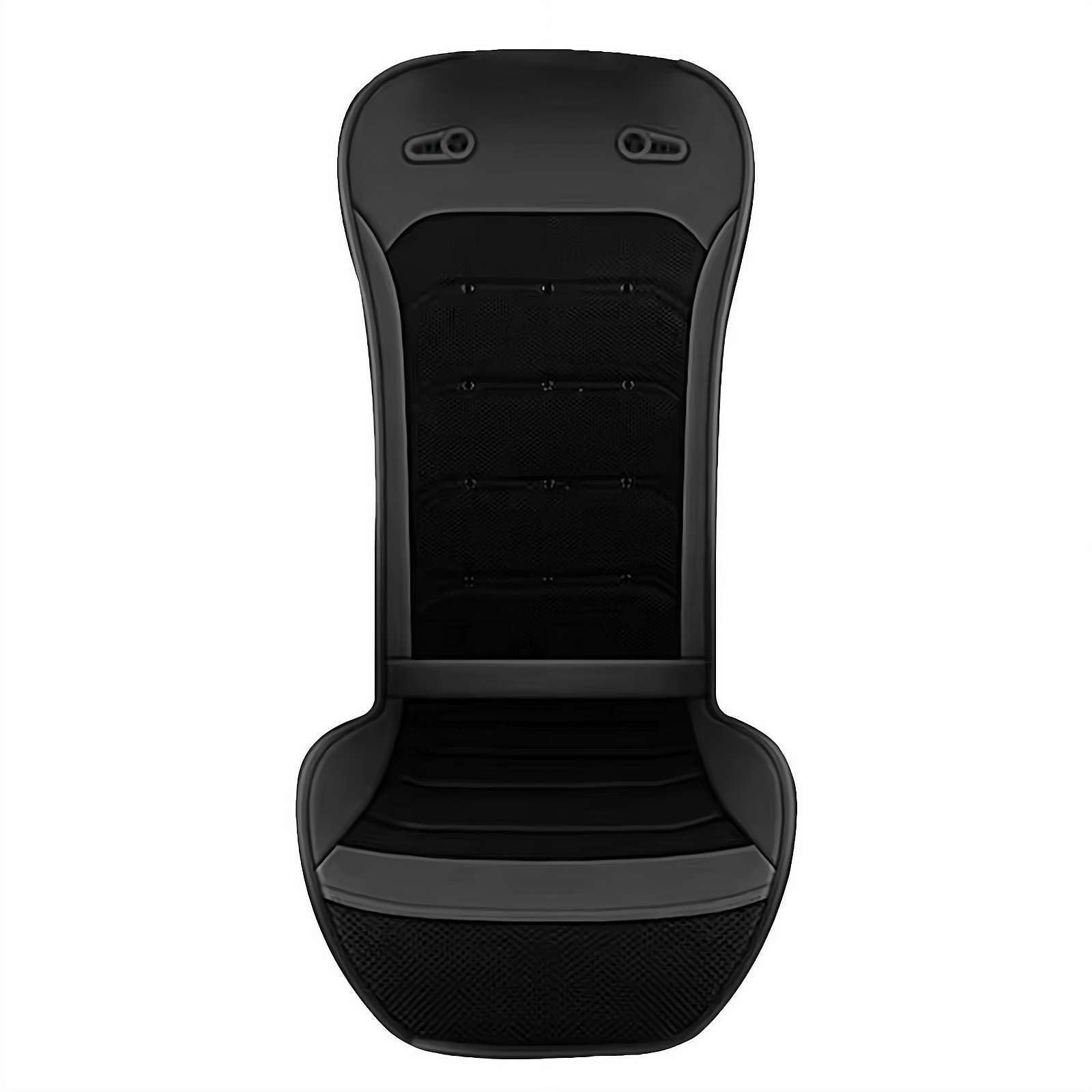 Cooling Car Seat Cushion, Black 12V Automotive Adjustable Temperature Comfortable Cooling Car Seat Cushion, Ventilated Cooling Car Seat Cushion, Fit for Car Truck SUV (A)