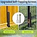 Fence Post Repair Kit (2-Pack) - Heavy Duty Steel Brackets to Fix Leaning or Broken 4x4 & 6x6 Wood and Metal Posts - No Need Dig Solution with One-Piece L-Shaped Anchor & Stakes