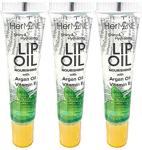 CRISPY BEAUTY HERMINE CLEAR LIP OIL GLOSS 3PCS (PEPPERMINT)