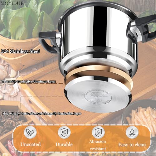 Olla a presión Acero inoxidable 8.0 L MOYIDUE miniatura 3