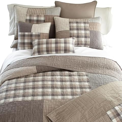 Donna Sharp Smoky Square Quilt for Full/Queen Beds Cover