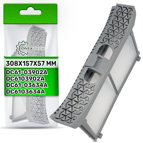 Filtro Pelusa para Secadora 308x157x57 mm con Código Original DC61 03902A DC6103902A DC61 03634A DC6103634A para Samsung   ONIX TECH