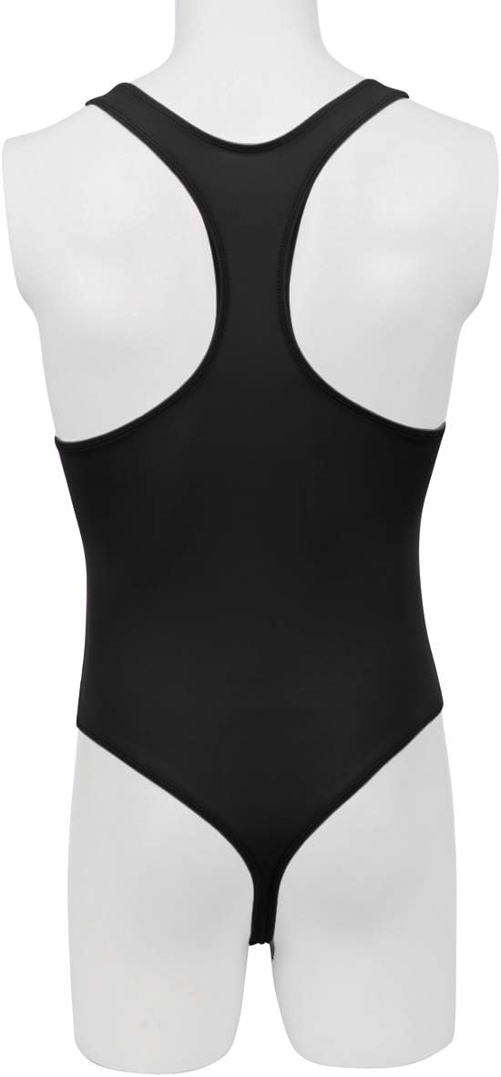 FYMNSI Men's Leotard Underwear Sexy Racer Back One-Piece Bodysuit Stretch Swimsuit Thongs Singlet Workout - Image 6