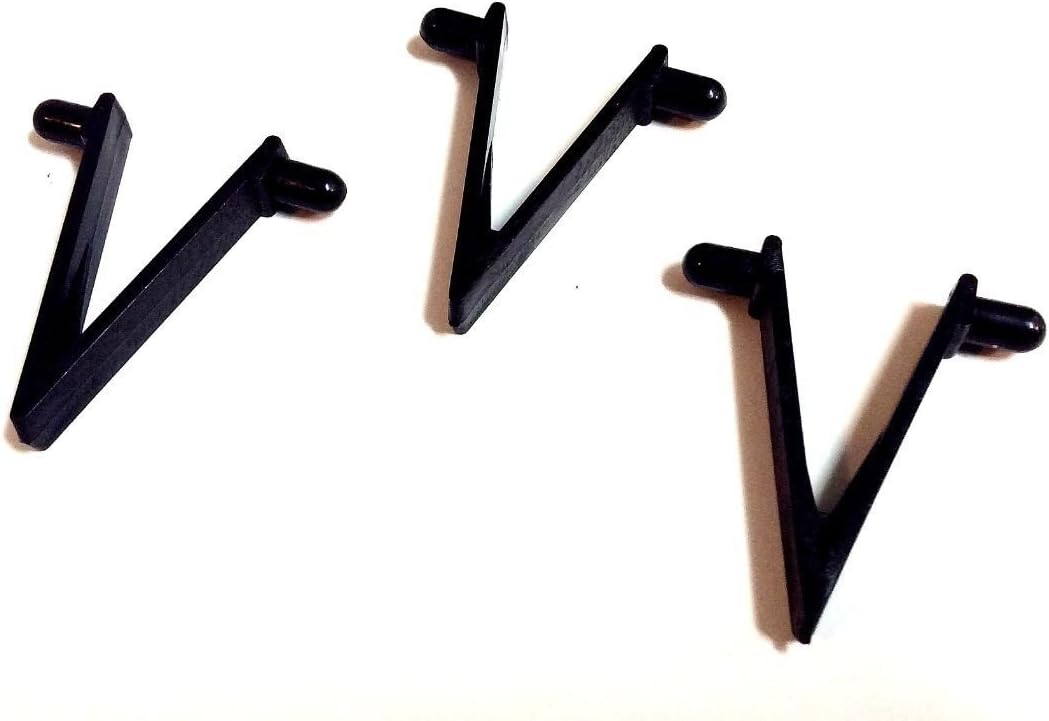 Heavy Duty Replacement VClips Black for Pool Brush Net