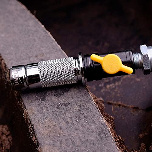 UMETA SnapStar mit Druckentlastungs-Ventil, Fettpresse Mundstück, Hochdruck Kupplung, Greifkupplung für alle Hydraulik-Schmiernippel, M 10x1mm