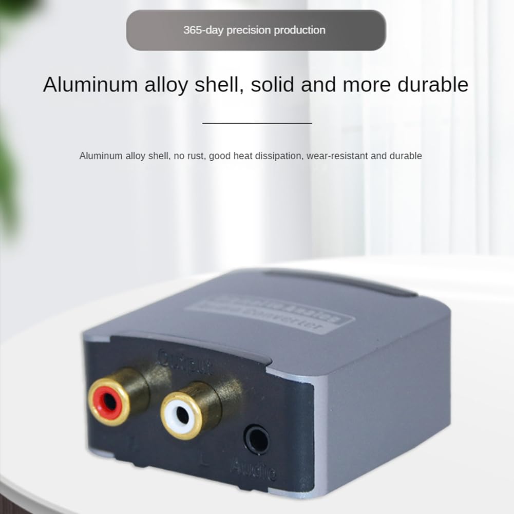 Convertisseur audio coaxial à fibre optique numérique TV SPDIF vers décodeur numérique analogique Lotus Audio de 3,5 mm