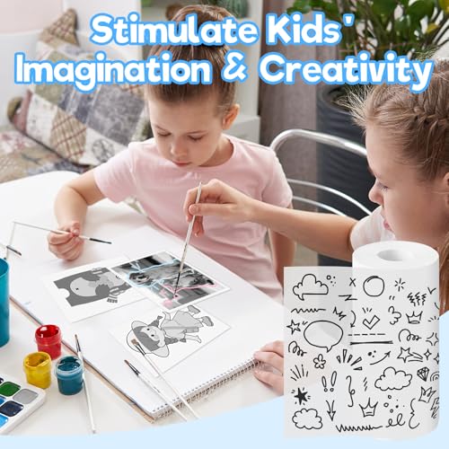 10 Rollen Thermopapier Kinderkamera, Thermopapier für Kinder Sofortbildkamera, Thermodrucker papier weiß, Thermopapiers für Scrapbooking, Fotos, Notizen, Etiketten(57mm x 25mm)