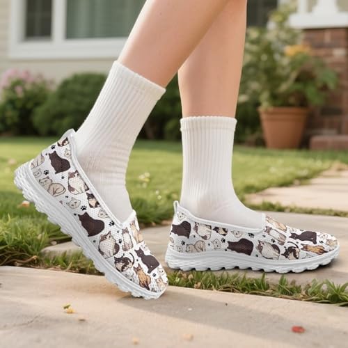 Women's Slip on Loafers Classic Comfy Walking Tennis Sneakers Low-Top Ballet Flat Nurse Work Shoes for Comfort4