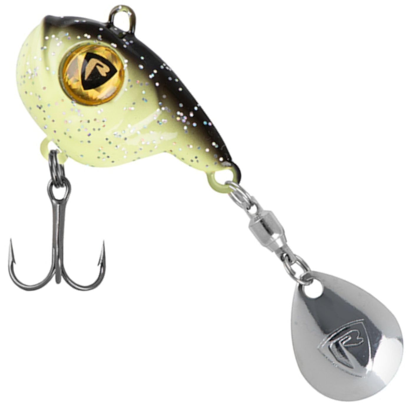 Fox Rage Big Eye Spin Tail 26 g - Spinjig, Colour: Black & Gold