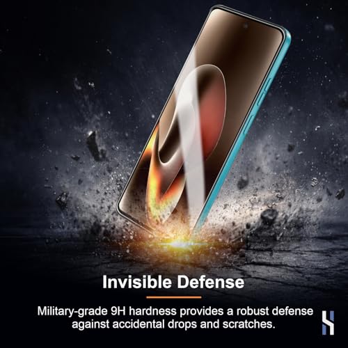 Image of Tempered Glass for Moto G67 Power | G57 Power - Military Grade 9H Screen Guard, Anti-Scratch, Shatterproof, Edge-to-Edge Full Coverage - Black Border