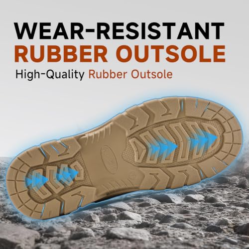 Image of Steel Toe Work Boots for Men Puncture Resistant Safety Boots