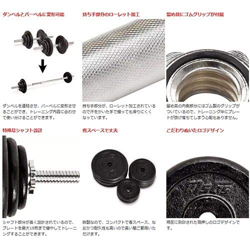 ダンベル ステンレス トレーニング WILD FIT トレーニングジムセット 黒ラバー 100kg ／ 筋トレ